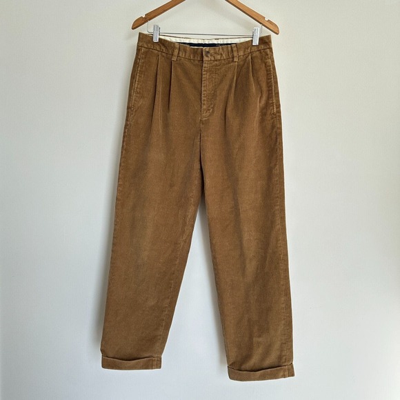 Brooks Brothers Other - Brooks Brothers Corduroy Pants Mens 31 x 29 Tan ELLIOT Cotton Trouser Cords Cuff
